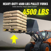 60" 4500 LBS Clamp on Loader Forks for Tractor Bucket | Yzona